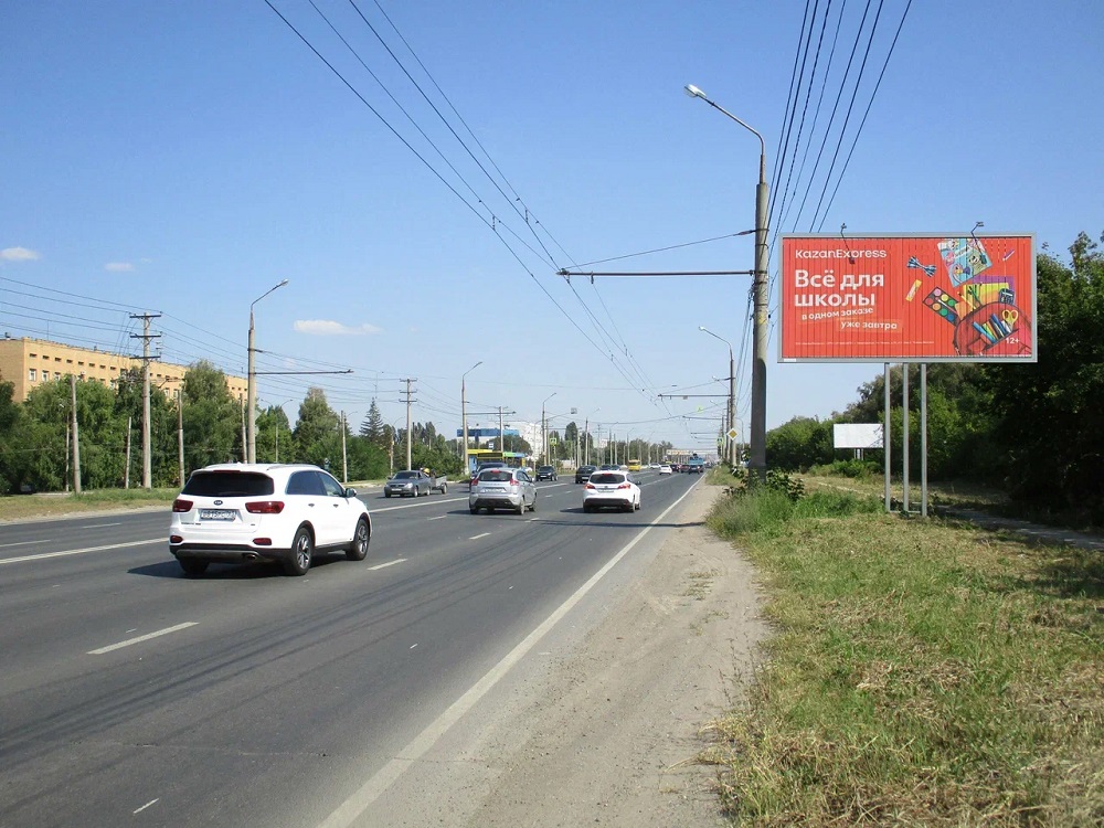 Фотография рекламного носителя, тип: Билборд 3x6, адрес: Южное ш., д.107, Тольятти, Самарская область, Россия. Сторона A1-A3 №978968