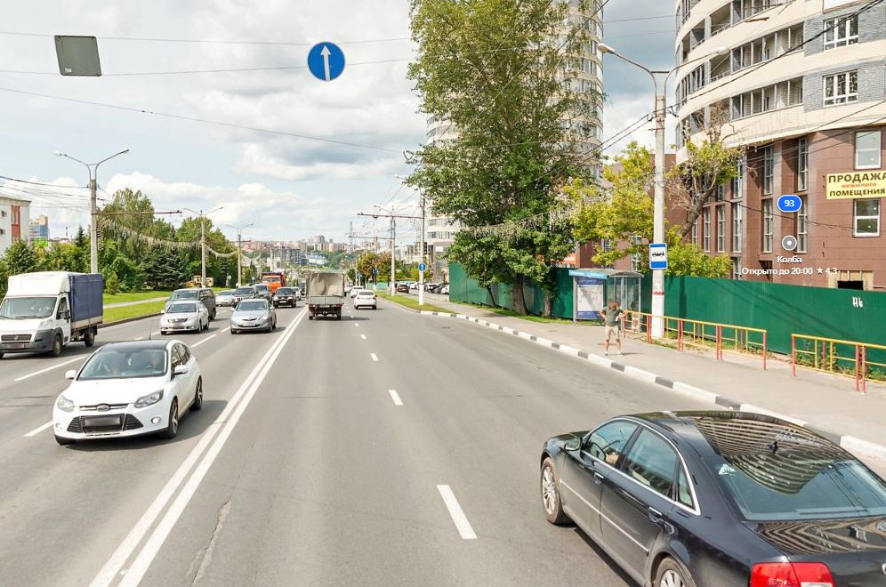 Фотография рекламного носителя, тип: Остановка 1.8x1.2, адрес: Калинина ул. Х И. Франко ул., д.1, Чебоксары, Республика Чувашия, Россия. Сторона А №978594