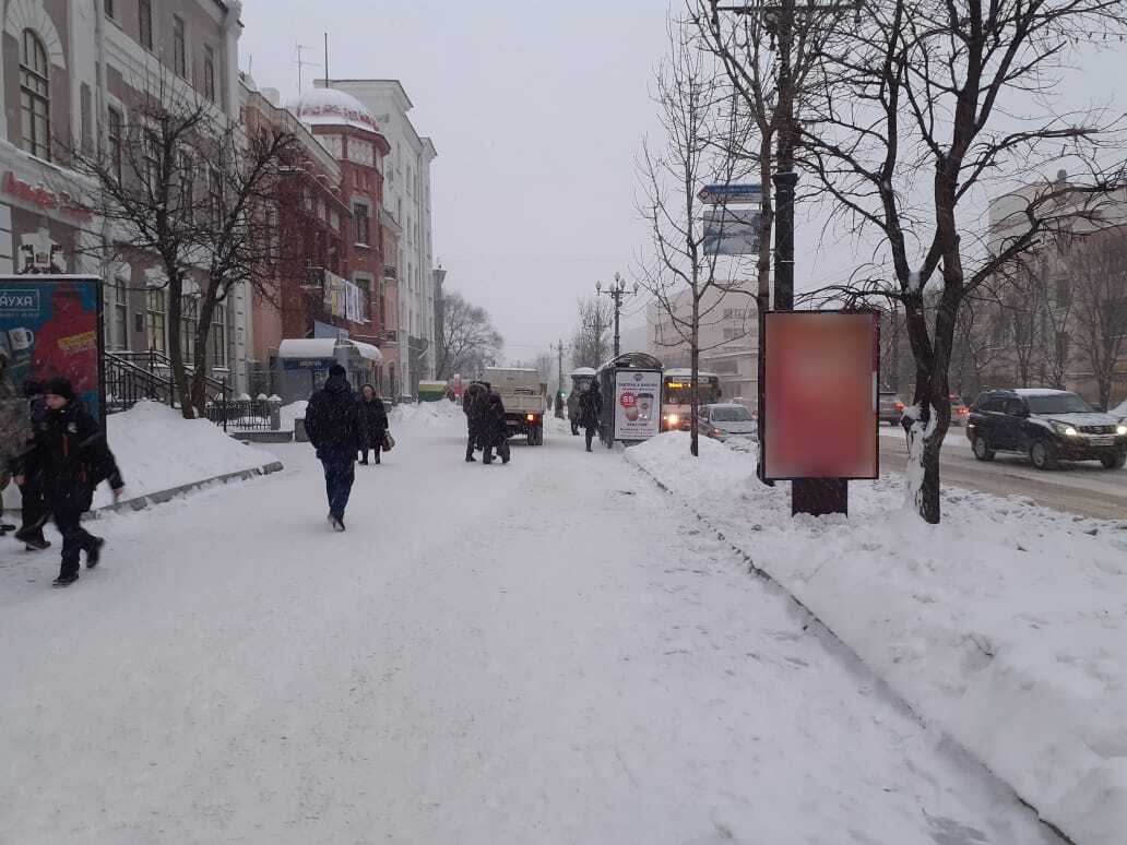 Фотография рекламного носителя, тип: Ситиформат 1.8x1.2, адрес: Муравьева-Амурского ул., д.36, Хабаровск, Хабаровский край, Россия. Сторона Б №971680