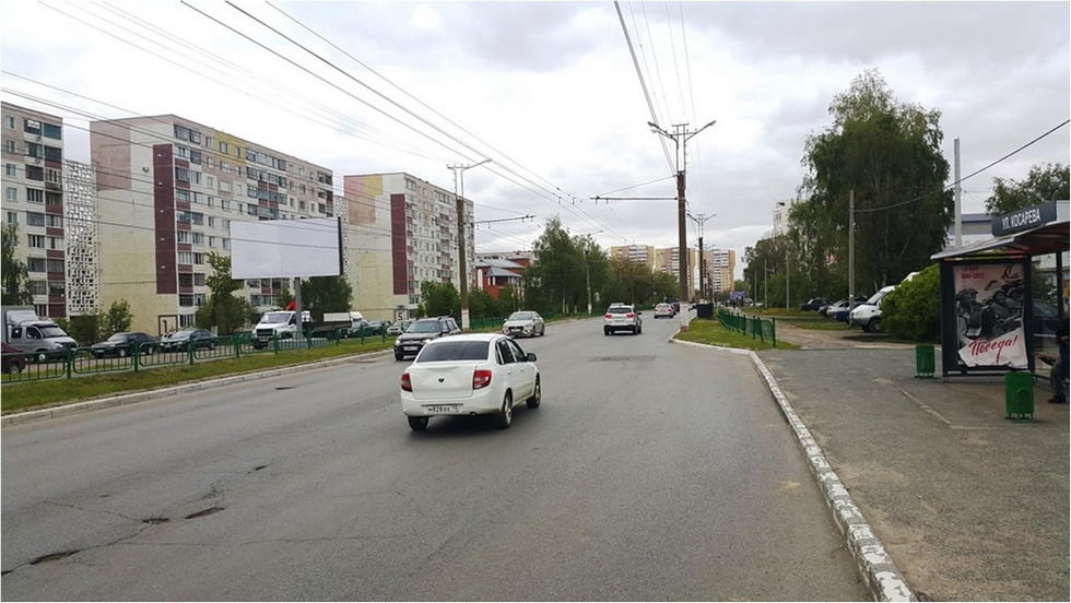 Фотография рекламного носителя, тип: Билборд 3x6, адрес: Косарева ул., д.1а, Саранск, Республика Мордовия, Россия. Сторона Б №1028438