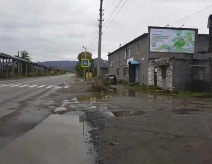 Фотография рекламного носителя, тип: Билборд 3x6, адрес: Никелевое ш., д.12б, Мончегорск, Мурманская область, Россия. Сторона A №362006