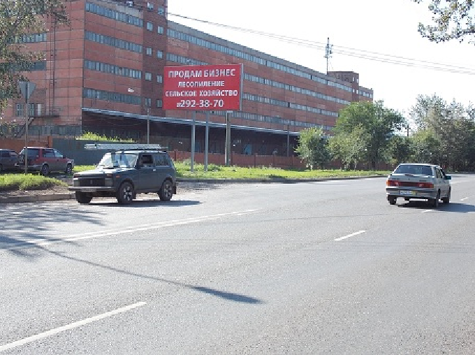 Фотография рекламного носителя, тип: Билборд 3x6, адрес: Свердловская ул., д.2д, Красноярск, Красноярский край, Россия. Сторона Б №806313