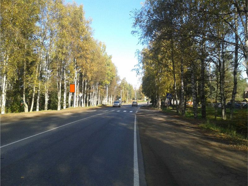 Фотография рекламного носителя, тип: Панель-кронштейн, адрес: Токсово п., Ленинградское ш., д.55А, напротив, поз.1, Ленинградская область, Россия. Сторона A №812412