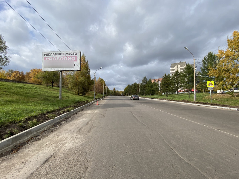 Фотография рекламного носителя, тип: Билборд 3x6, адрес: Чернышева ул. Х Словцова ул., д.16, Красноярск, Красноярский край, Россия. Сторона Б №758100