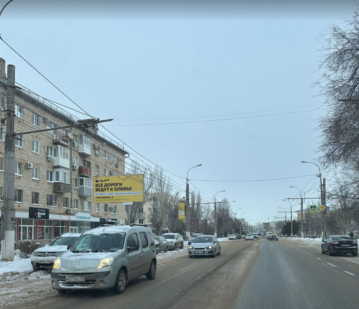 Фотография рекламного носителя, тип: Панель-кронштейн, адрес: Ополченская ул., поз.2, Волгоград, Волгоградская область, Россия. Сторона А №1097119