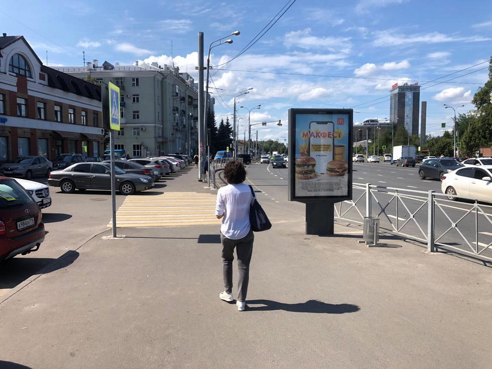 Фотография рекламного носителя, тип: Ситиформат 1.8x1.2, адрес: Ершова Н. ул., д.20-а, Казань, Республика Татарстан, Россия. Сторона Б №328840