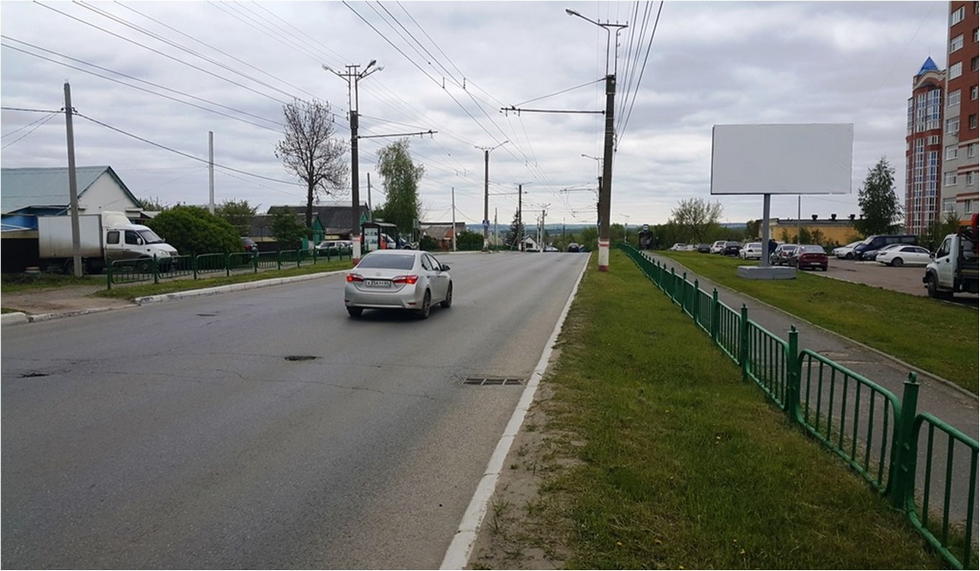 Фотография рекламного носителя, тип: Билборд 3x6, адрес: Косарева ул., д.1а, Саранск, Республика Мордовия, Россия. Сторона А №1028437