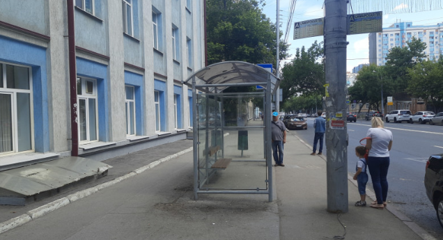 Фотография рекламного носителя, тип: Остановка 1.8x1.2, адрес: Самарская ул., д.190А Х Самарская пл., Самара, Самарская область, Россия. Сторона В2 №1080700