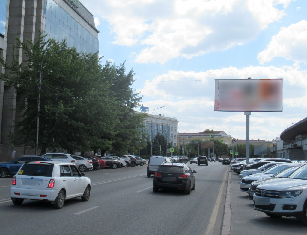 Фотография рекламного носителя, тип: Билборд 3x6, адрес: Коммунистическая ул., д.23, Волгоград, Волгоградская область, Россия. Сторона A №1000647