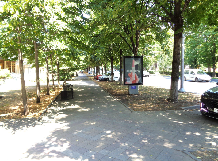 Фотография рекламного носителя, тип: Ситиформат 1.8x1.2, адрес: Красная ул. Х Нефтяников ш., д.1, поз.2, Краснодар, Краснодарский край, Россия. Сторона Б №458665