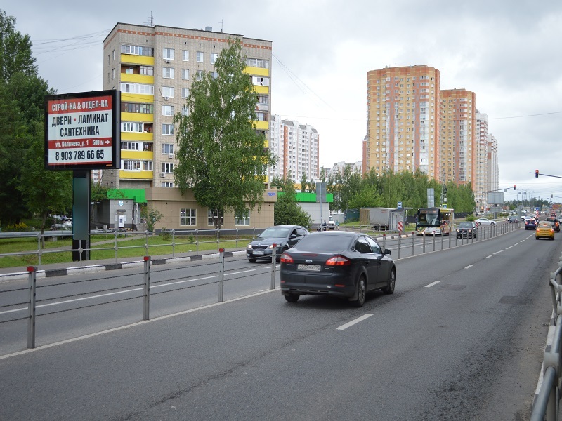 Фотография рекламного носителя, тип: Ситиборд 2.7x3.7, адрес: Лобня-Аэропорт Шереметьево а/д., 2 455м, Лобня, Московская область, Россия. Сторона Б №621282