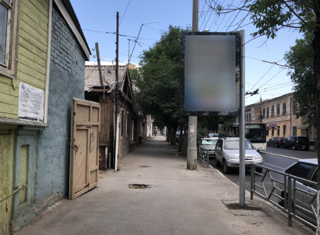 Фотография рекламного носителя, тип: Панель-кронштейн, адрес: Самарская ул. Х Льва Толстого ул., поз.1, Самара, Самарская область, Россия. Сторона В №1080675