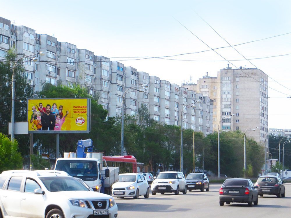Фотография рекламного носителя, тип: Билборд 3x6, адрес: Фучика ул., д.74 Х Завойского ул., Казань, Республика Татарстан, Россия. Сторона Б №761298