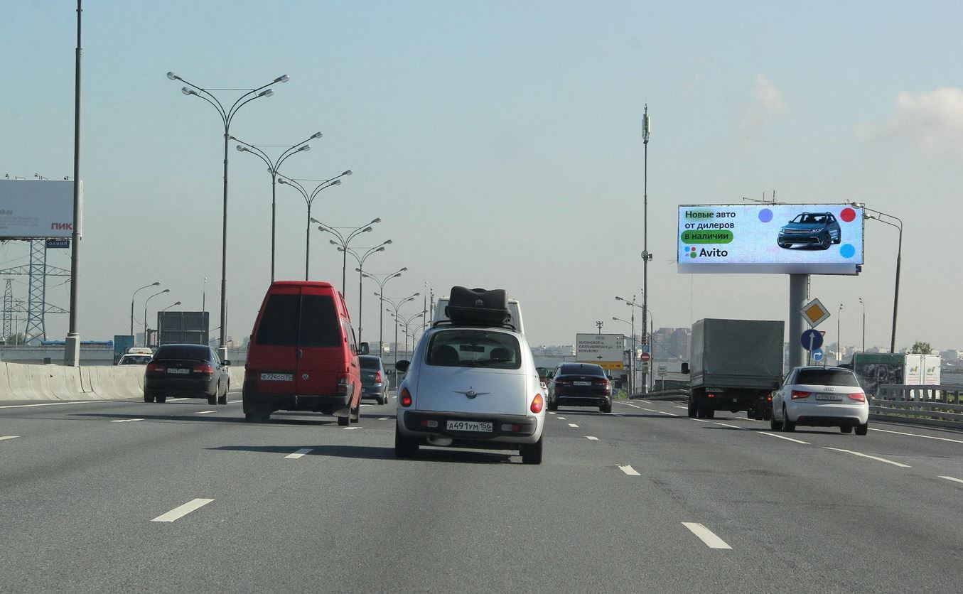 Фотография рекламного носителя, тип: Суперсайт 5x15, адрес: МКАД, 8 200м Х Лермонтовский пр-т., Москва, Россия. Сторона Аh1-Аh4 №882787