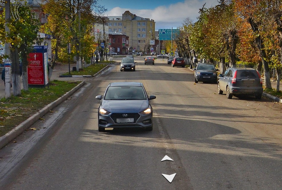 Фотография рекламного носителя, тип: Нестандартный ситиформат, адрес: Советская ул., д.17, близ м-на «Магнит», Родники, Ивановская область, Россия. Сторона B №1088202