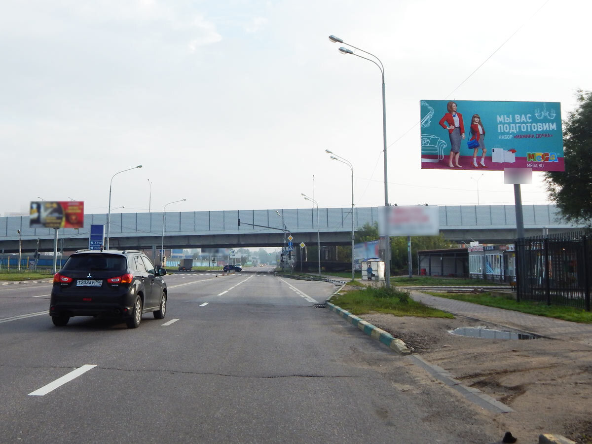 Фотография рекламного носителя, тип: Билборд 3x6, адрес: Дзержинское ш., 2 240м, Котельники, Московская область, Россия. Сторона A №443098