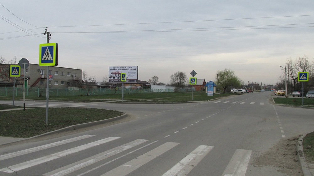 Фотография рекламного носителя, тип: Билборд 3x6, адрес: Полтавская ст., Таманская ул. Х Просвещения ул., Краснодарский край, Россия. Сторона Б №714612