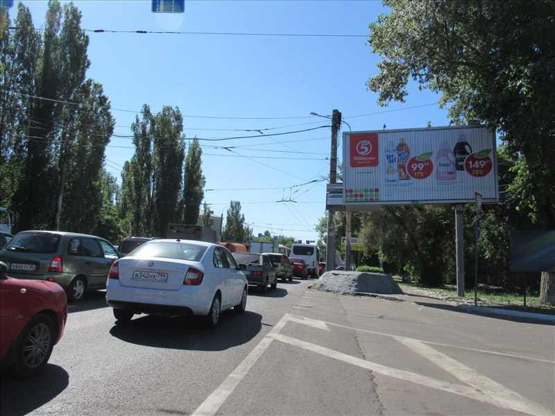 Фотография рекламного носителя, тип: Билборд 3x6, адрес: Лебедева ул., д.2а, Воронеж, Воронежская область, Россия. Сторона А1-A3 №523728
