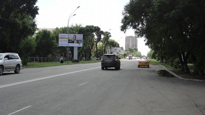 Фотография рекламного носителя, тип: Билборд 3x6, адрес: Комсомольская ул., д.60, Уссурийск, Приморский край, Россия. Сторона В №791379