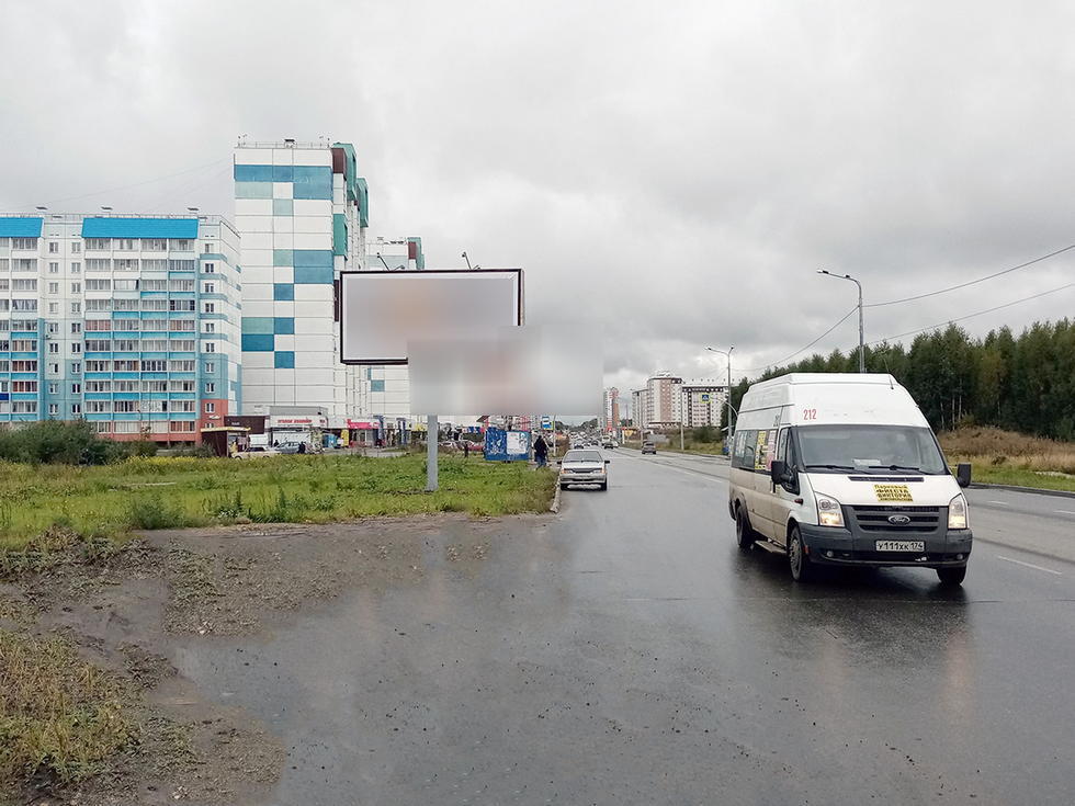 Фотография рекламного носителя, тип: Билборд 3x6, адрес: Краснопольский пр-т., д.5а, Челябинск, Челябинская область, Россия. Сторона B №836794