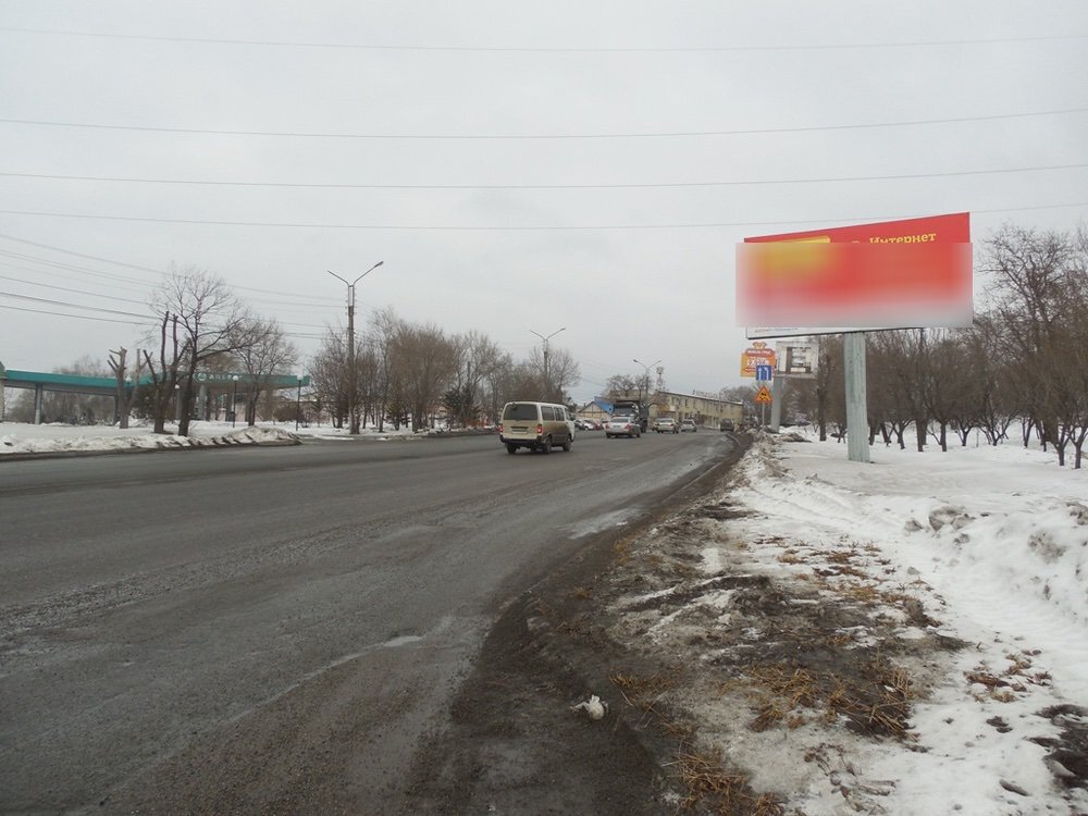 Фотография рекламного носителя, тип: Билборд 3x6, адрес: Владивостокское ш., д.131, Уссурийск, Приморский край, Россия. Сторона А №756876