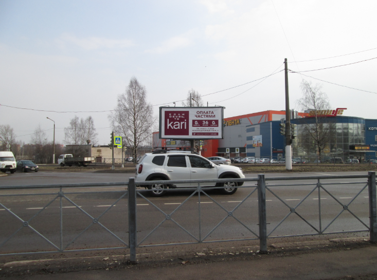 Фотография рекламного носителя, тип: Билборд 3x6, адрес: Ленинградское ш. Х Куйбышева ул., Выборг, Ленинградская область, Россия. Сторона B №1055915