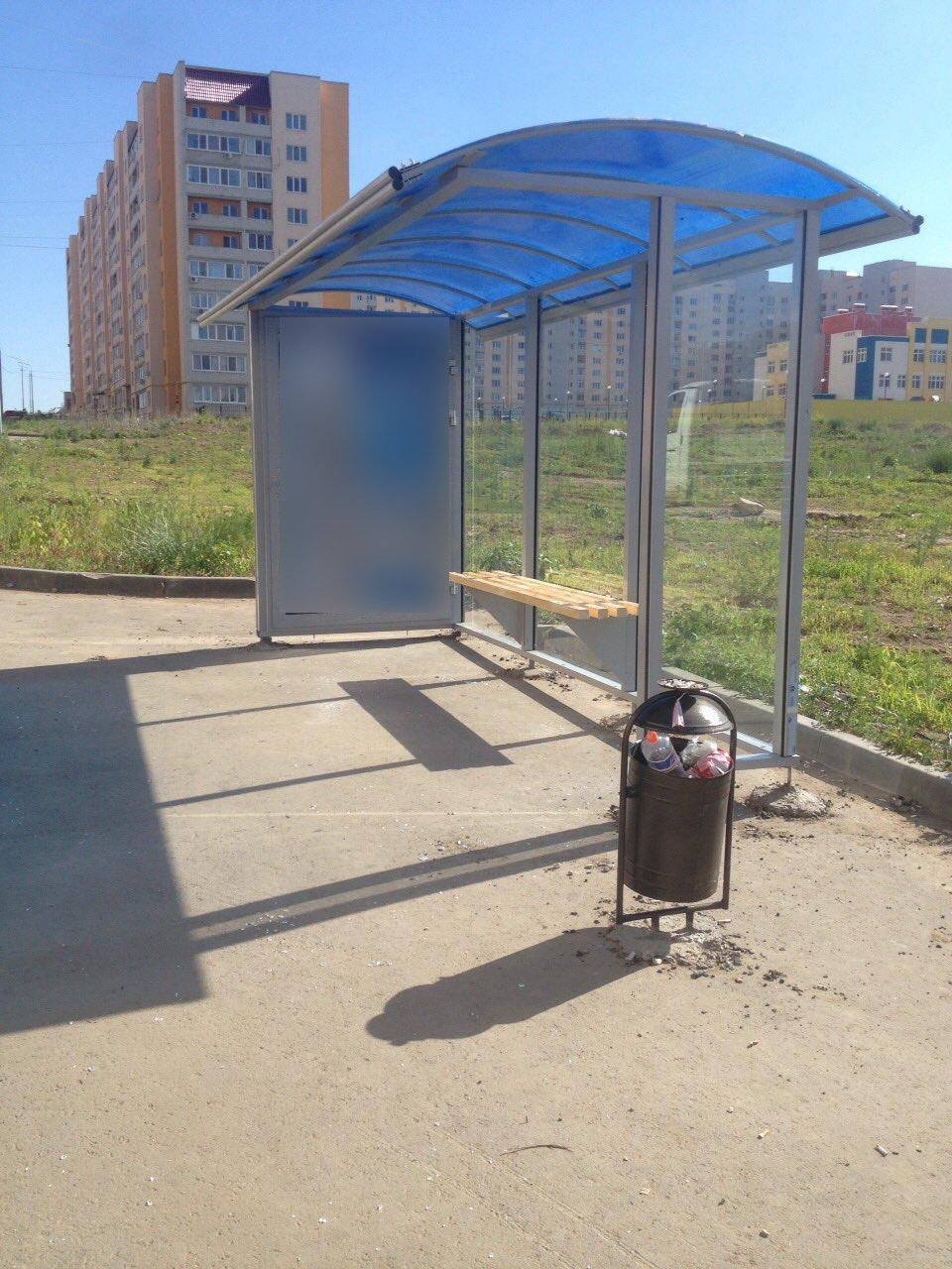 Фотография рекламного носителя, тип: Остановка 1.8x1.2, адрес: Панченко ул., Солнечный пос., ост. Панченко, Саратов, Саратовская область, Россия. Сторона А №747327