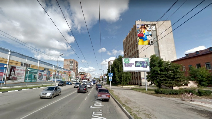 Фотография рекламного носителя, тип: Видеоэкран, адрес: Есенина ул., д.9, Рязань, Рязанская область, Россия. Сторона А1-А10 №804360