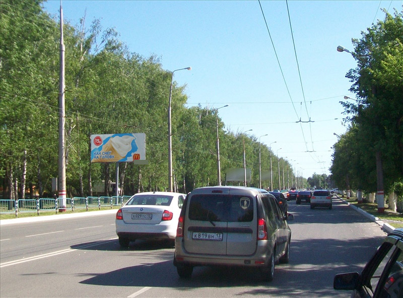 Фотография рекламного носителя, тип: Билборд 3x6, адрес: Осипенко ул., д.7, Саранск, Республика Мордовия, Россия. Сторона Б №793810