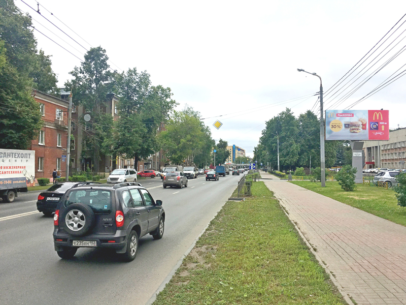 Фотография рекламного носителя, тип: Билборд 3x6, адрес: Коминтерна ул., д.256, Нижний Новгород, Нижегородская область, Россия. Сторона A1-А10 №939217