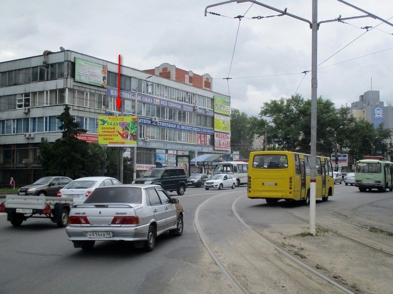 Фотография рекламного носителя, тип: Ситиборд 2.7x3.7, адрес: К. Маркса ул., д.17, Курск, Курская область, Россия. Сторона B №716337