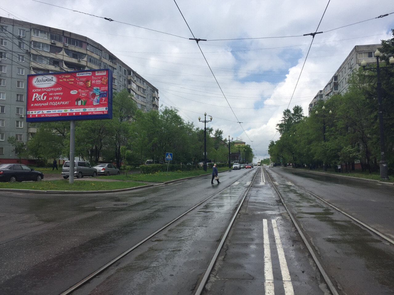 Фотография рекламного носителя, тип: Билборд 3x6, адрес: Шеронова ул., д.8, корп.2, Хабаровск, Хабаровский край, Россия. Сторона Б №971548