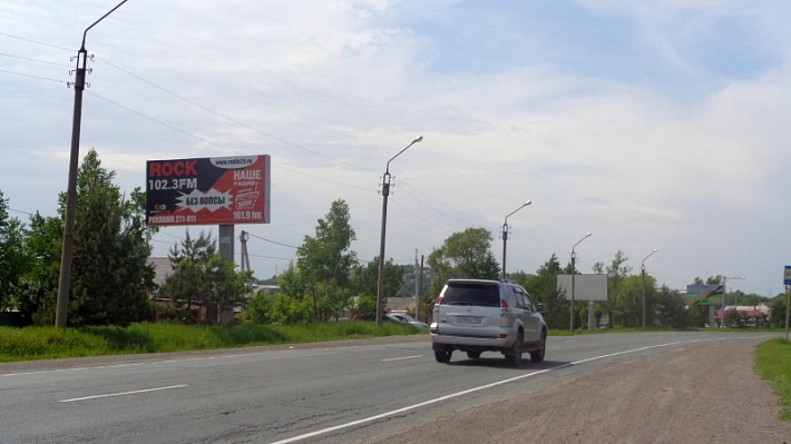 Фотография рекламного носителя, тип: Билборд 3x6, адрес: а/д Хабаровск-Владивосток, 668 750м, Уссурийск, Приморский край, Россия. Сторона В №791326