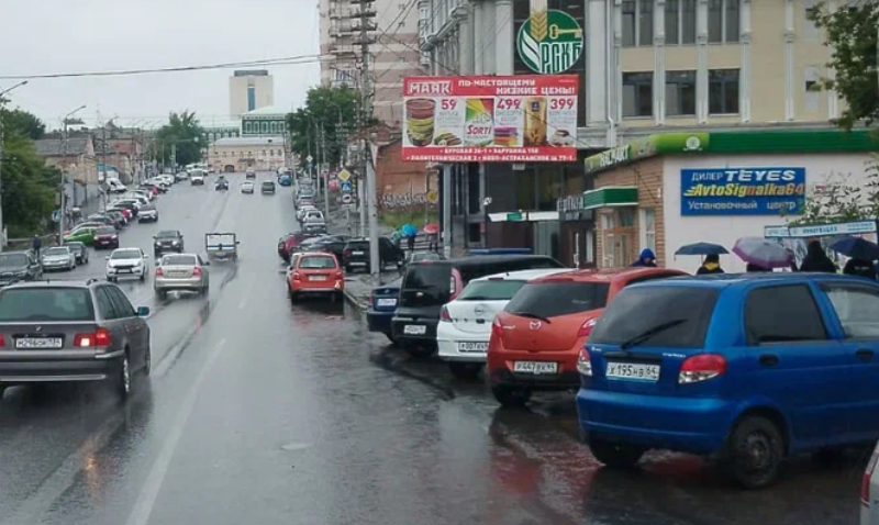 Фотография рекламного носителя, тип: Билборд 3x6, адрес: Радищева ул. Х 1-й Глебучев овраг ул., Саратов, Саратовская область, Россия. Сторона A №698905