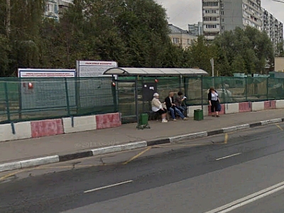 Фотография рекламного носителя, тип: Остановка 1.8x1.2, адрес: Псковская ул., д.10, корп.1, Москва, Россия. Сторона B №291087