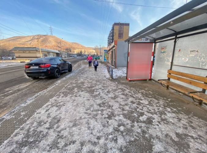 Фотография рекламного носителя, тип: Остановка 1.8x1.2, адрес: Алеши Тимошенкова ул., д.80, Красноярск, Красноярский край, Россия. Сторона А №1097827