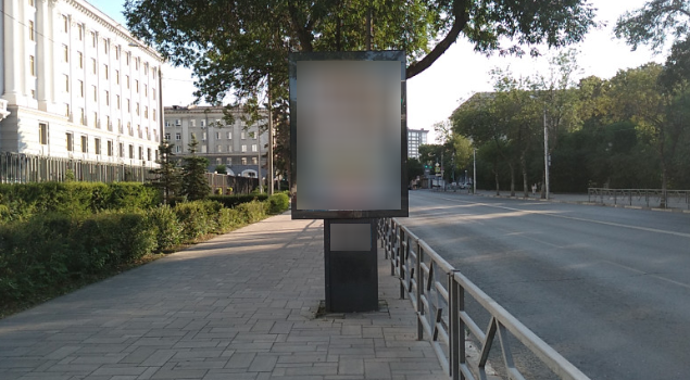 Фотография рекламного носителя, тип: Пилон, адрес: Самарская ул., д.203Б Х Ярмарочная ул., Самара, Самарская область, Россия. Сторона В №1080704