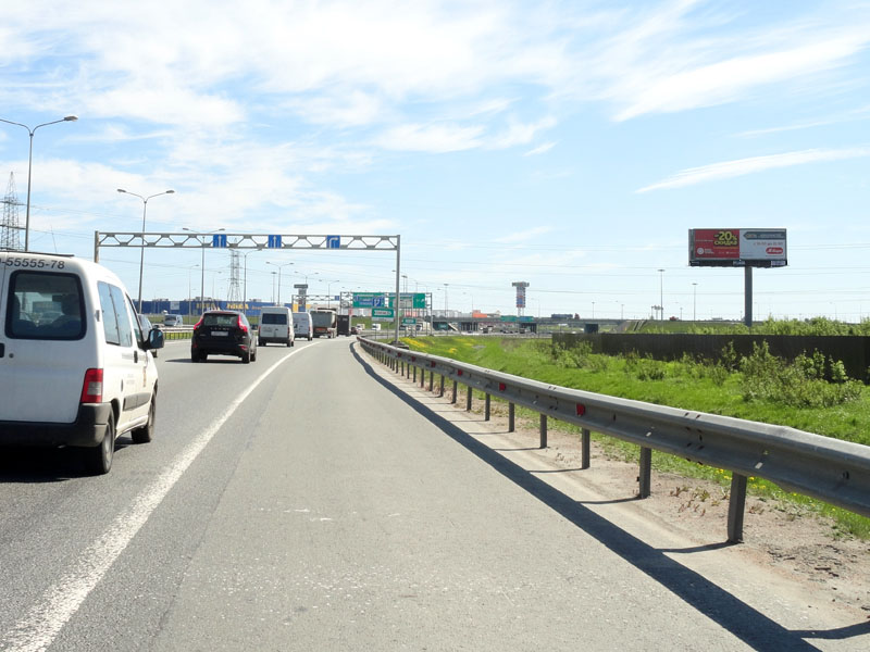 Фотография рекламного носителя, тип: Суперсайт 5x15, адрес: КАД X Энгельса пр-т., поз.1, Санкт-Петербург, Россия. Сторона A №1094399