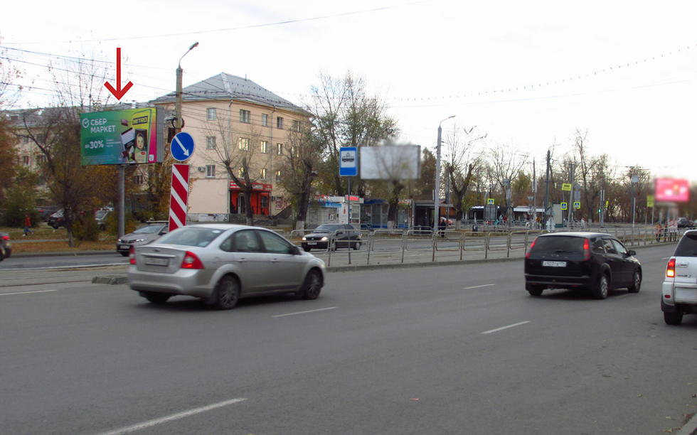 Фотография рекламного носителя, тип: Билборд 3x6, адрес: Горького ул., д.4, Челябинск, Челябинская область, Россия. Сторона B №392263