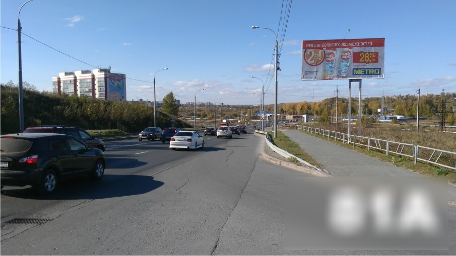 Фотография рекламного носителя, тип: Билборд 3x6, адрес: Клюева ул., д.44, Томск, Томская область, Россия. Сторона А №421706