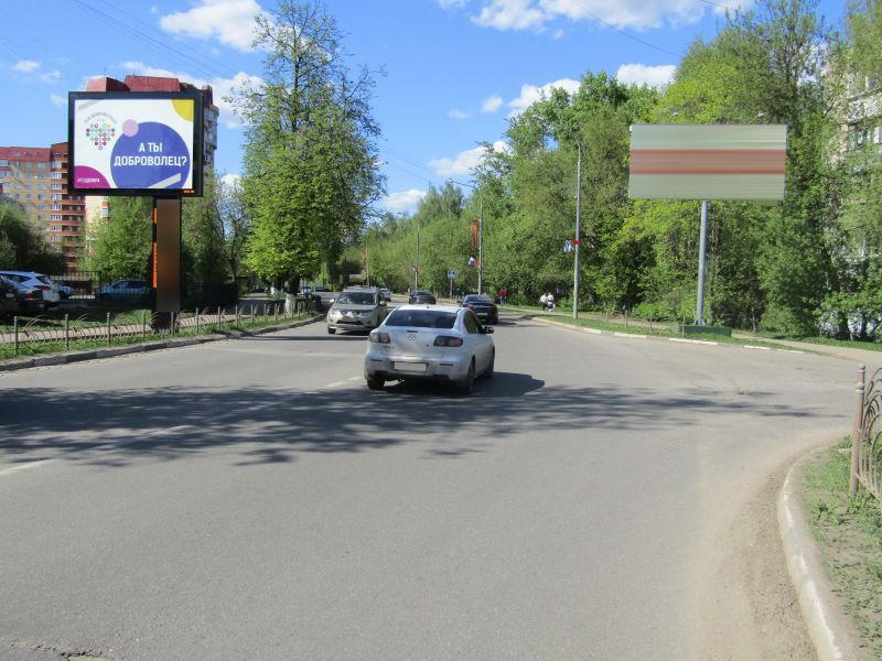 Фотография рекламного носителя, тип: Ситиборд 2.7x3.7, адрес: Московский пр-т., д.54, Пушкино, Московская область, Россия. Сторона Б №657912