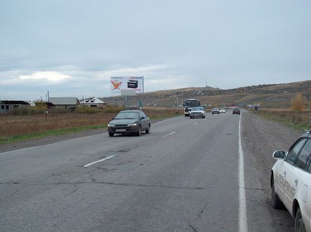 Фотография рекламного носителя, тип: Билборд 3x6, адрес: Минусинск - Абакан а/д., Подсинее, поз.8, Абакан, Республика Хакасия, Россия. Сторона A №425641