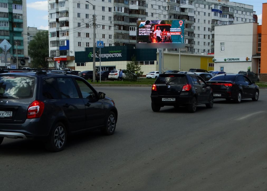 Фотография рекламного носителя, тип: Билборд 3x6, адрес: Дагестанская ул. Х Магистральная ул., Уфа, Республика Башкортостан, Россия. Сторона Bh1-Bh4 №992910