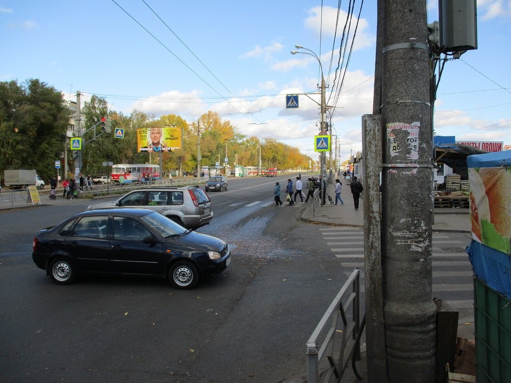 Фотография рекламного носителя, тип: Билборд 3x6, адрес: Антонова Овсеенко ул., д.10 Х Ивана Булкина ул., Самара, Самарская область, Россия. Сторона Б1-Б3 №542692