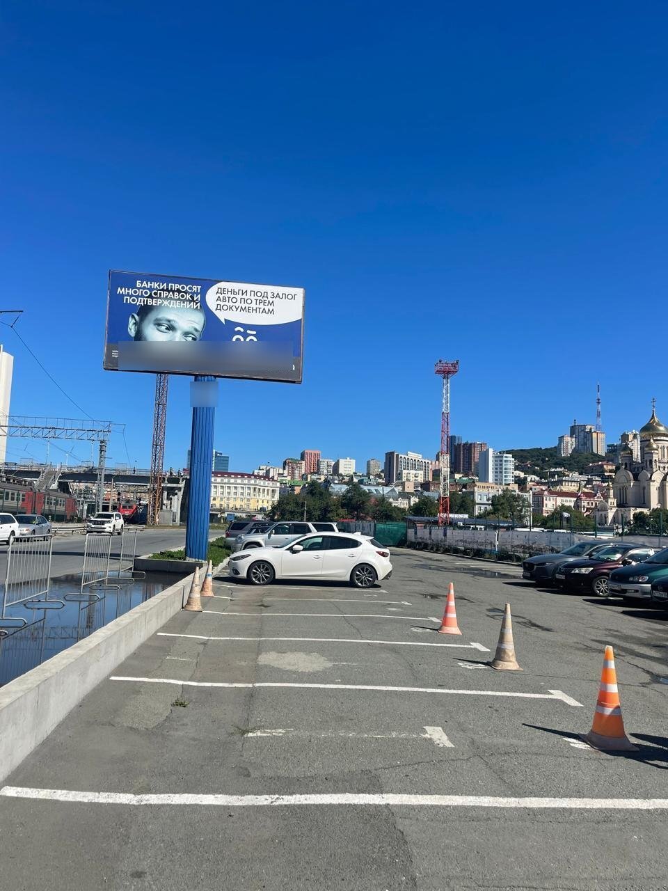 Фотография рекламного носителя, тип: Билборд 3x6, адрес: Нижнепортовая ул., д.1, Владивосток, Приморский край, Россия. Сторона A №1323501