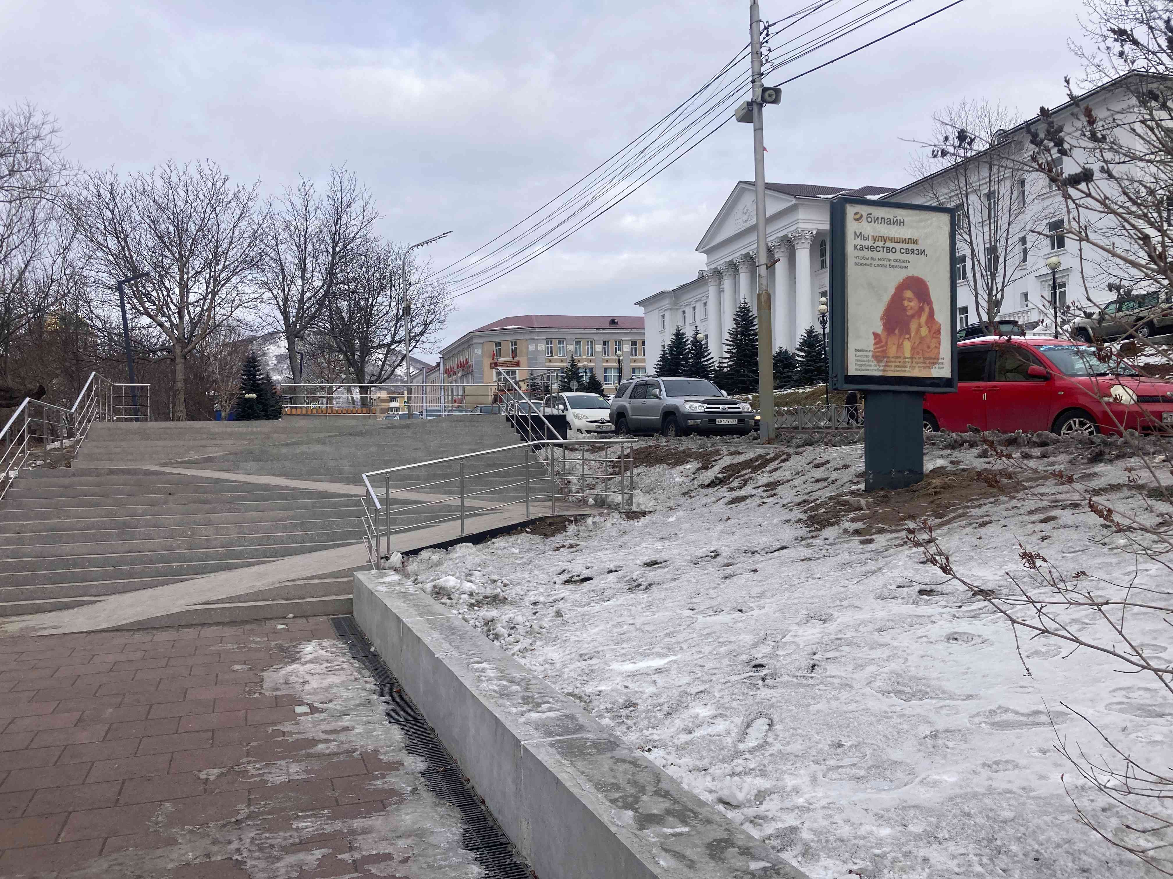 Фотография рекламного носителя, тип: Ситиформат 1.8x1.2, адрес: Ленинская ул., Аллея флота, поз.1, Петропавловск-Камчатский, Камчатский край, Россия. Сторона Б №777505