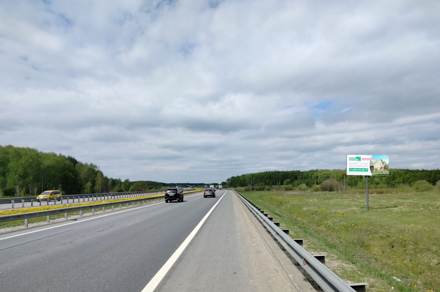 Фотография рекламного носителя, тип: Билборд 3x6, адрес: М5 Урал а/д, 68 750м, Раменское, Московская область, Россия. Сторона А №351823