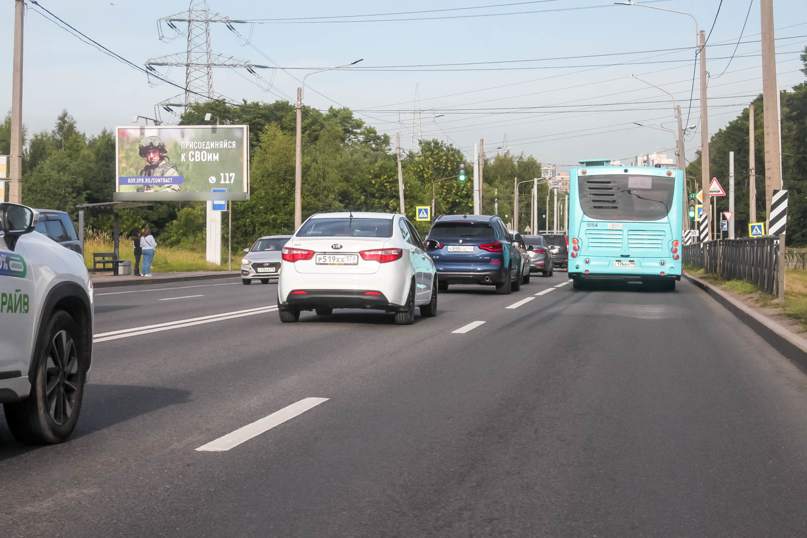 Фотография рекламного носителя, тип: Билборд 3x6, адрес: Петергофское ш., д.90, Санкт-Петербург, Россия. Сторона Б №687303