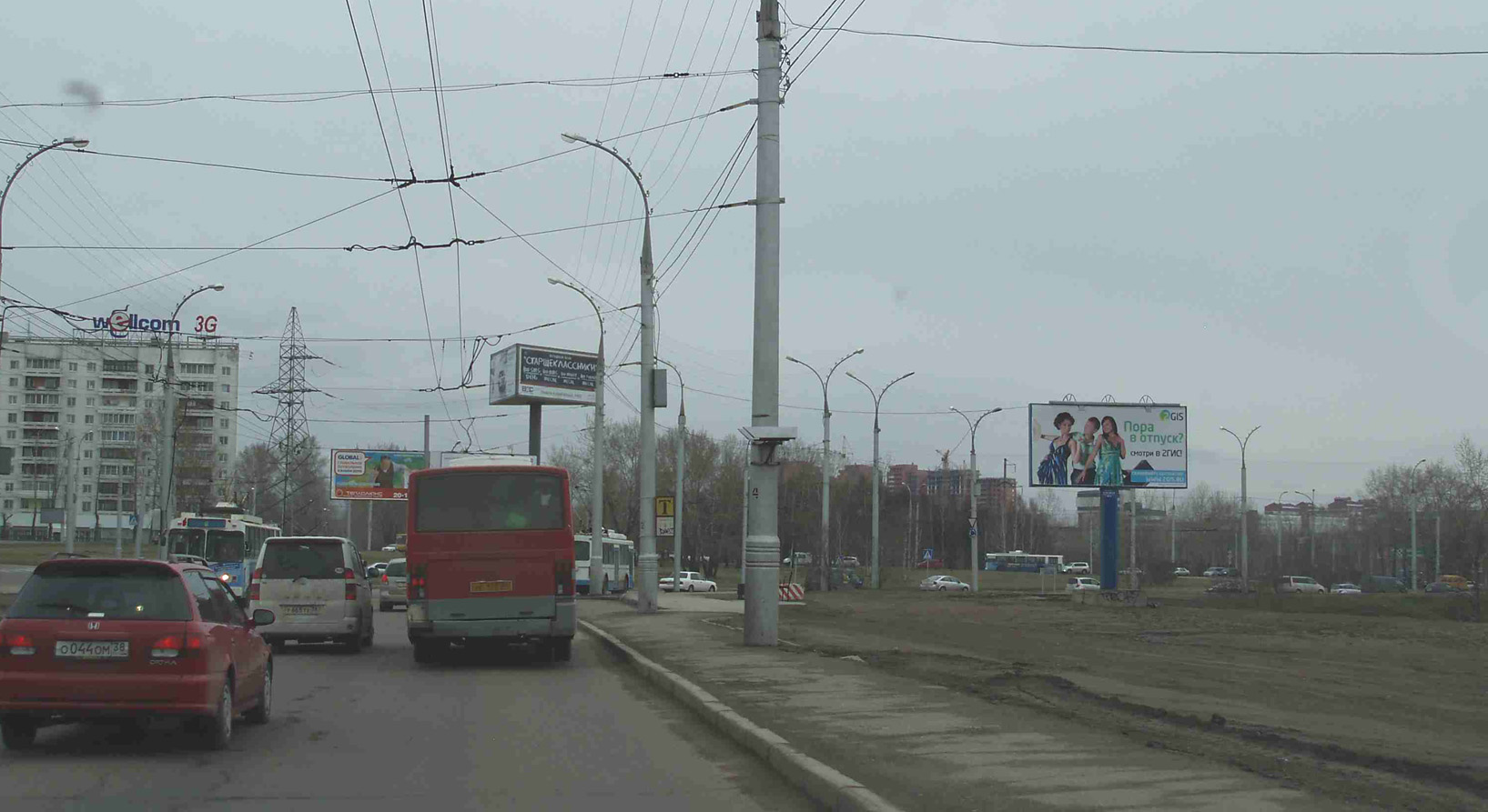 Фотография рекламного носителя, тип: Билборд 3x6, адрес: Плотина ГЭС Верхний Бьеф, поз.19, Иркутск, Иркутская область, Россия. Сторона A №651507