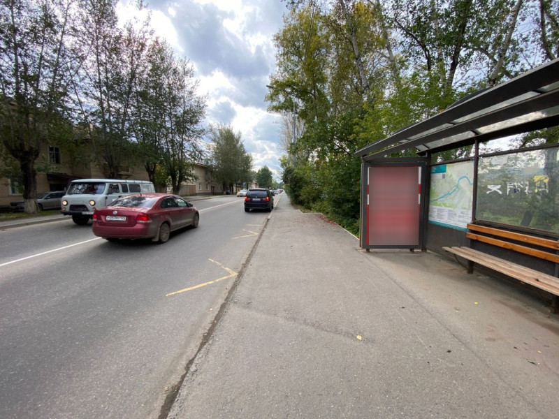 Фотография рекламного носителя, тип: Ситиформат 1.8x1.2, адрес: Свердловская ул., д.247, Красноярск, Красноярский край, Россия. Сторона A №1046596